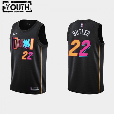 Kinder NBA Miami Heat Trikot Jimmy Butler 22 Nike 2021-2022 City Edition Swingman